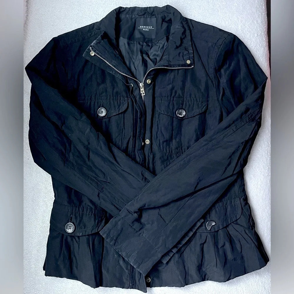 MaxMara Utility Jacket Women’s XS Autumn Fall Rain Casual Designer Luxury Grunge